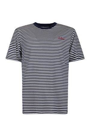 Portofino Stripes Uomo Tshirt In Cotone A Righe MC2 SAINT BARTH | T-shirt | POT000702370L